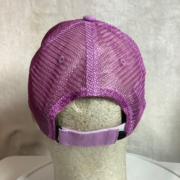 Nike Golf Purple Striped Mesh Trucker Hat Adjustable One Size - Picture 3 of 6